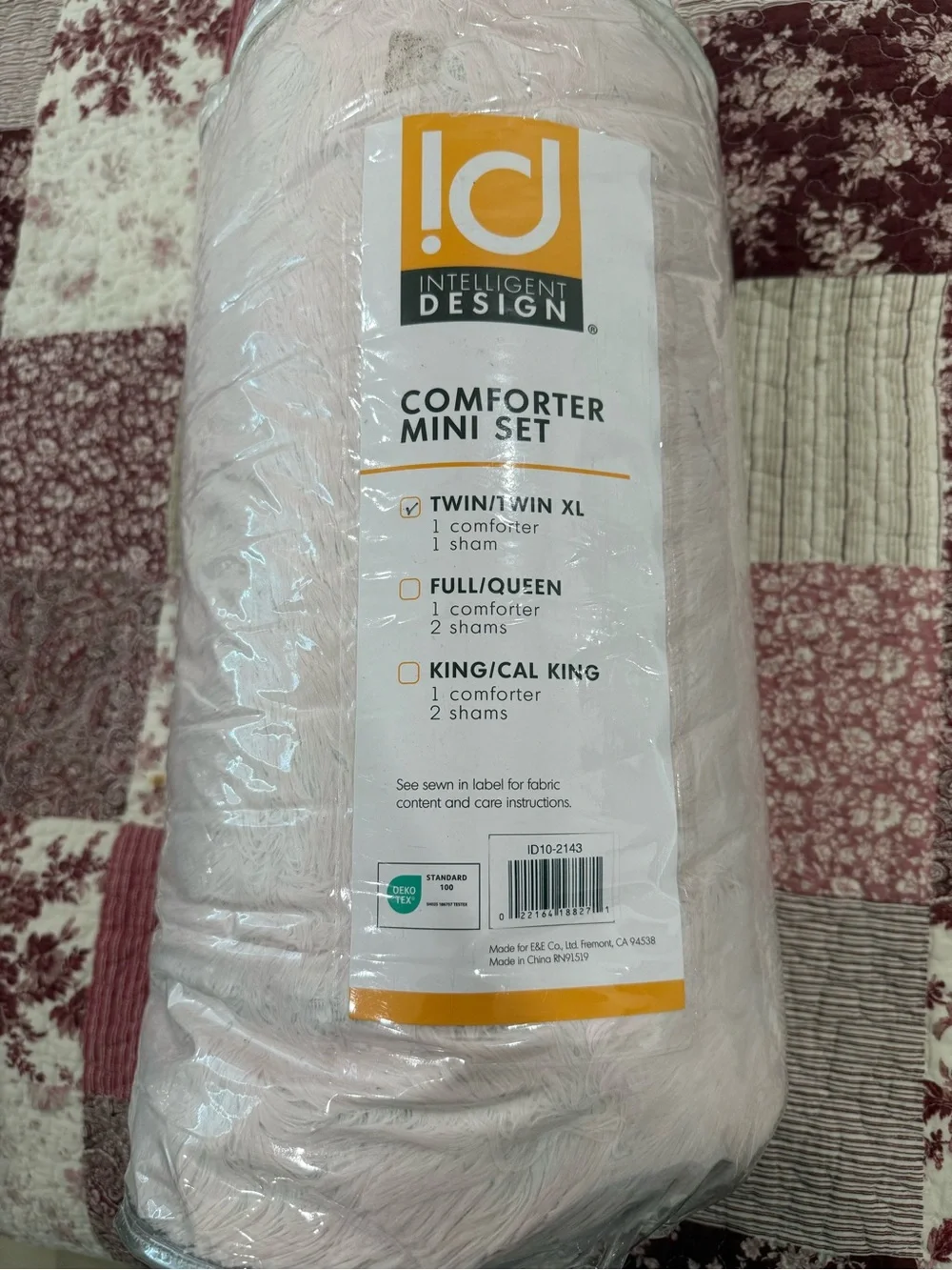 Pale Pink Comforter Mini Set - Twin/Twin XL